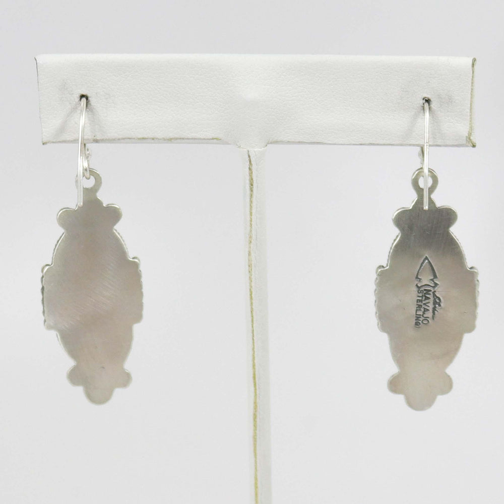 Kingman Turquoise Earrings by Stanley Parker - Garland's
