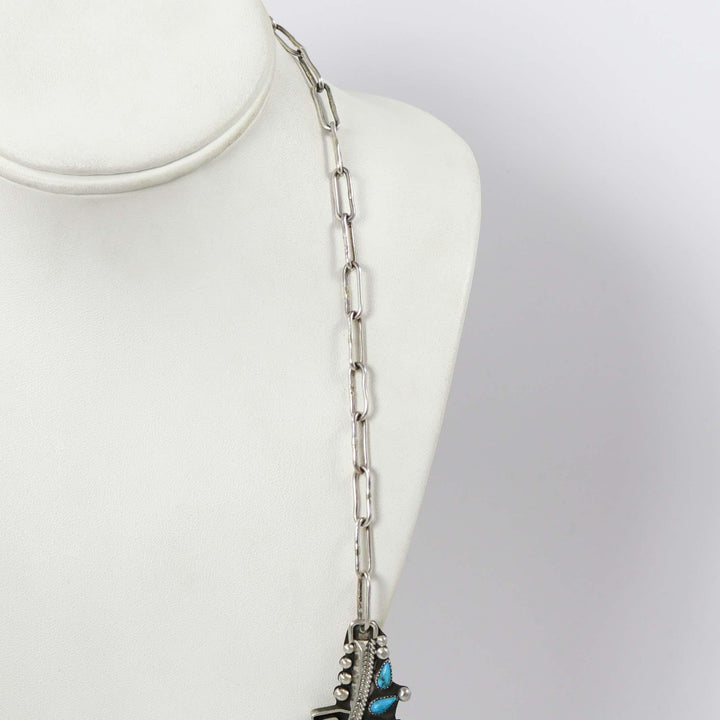 Kingman Turquoise Necklace by Billy Betoney - Garland's