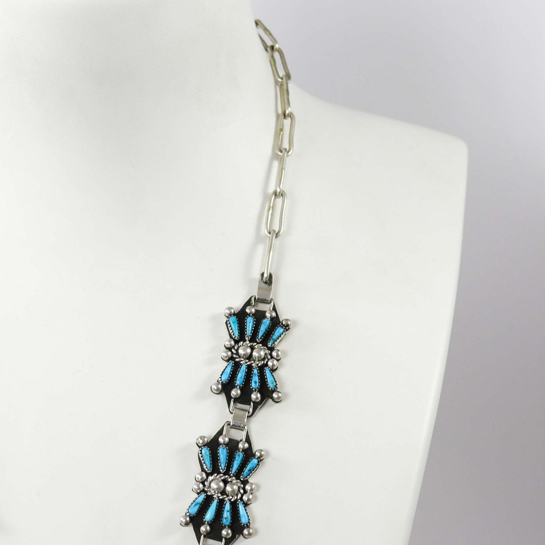Kingman Turquoise Necklace by Billy Betoney - Garland's