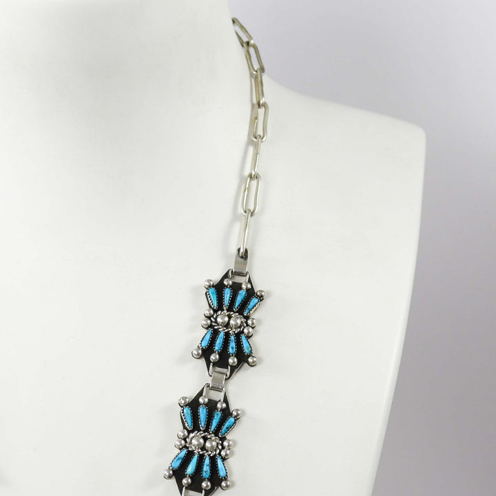 Kingman Turquoise Necklace by Billy Betoney - Garland's