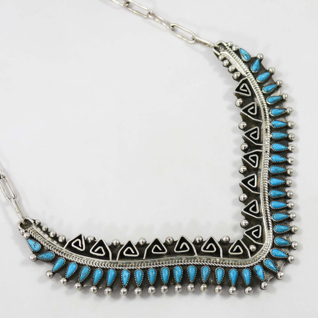 Kingman Turquoise Necklace by Billy Betoney - Garland's