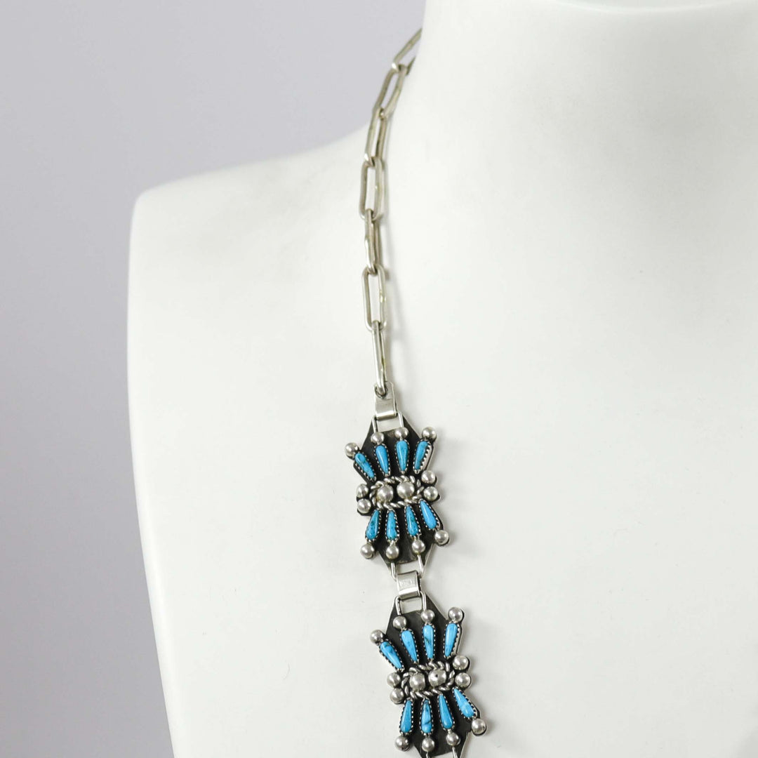 Kingman Turquoise Necklace by Billy Betoney - Garland's