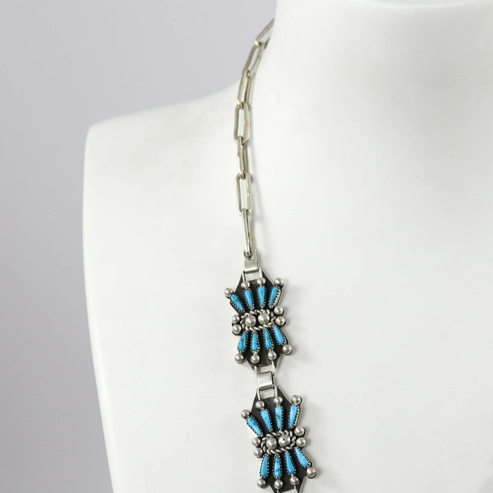 Kingman Turquoise Necklace by Billy Betoney - Garland's