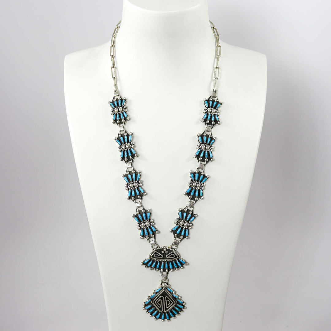 Kingman Turquoise Necklace by Billy Betoney - Garland's