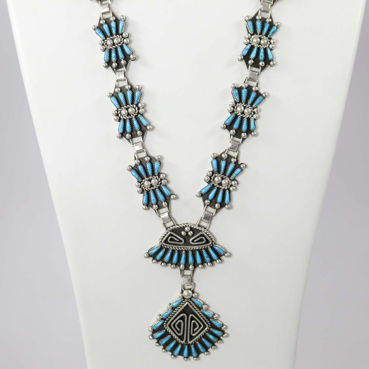 Kingman Turquoise Necklace by Billy Betoney - Garland's