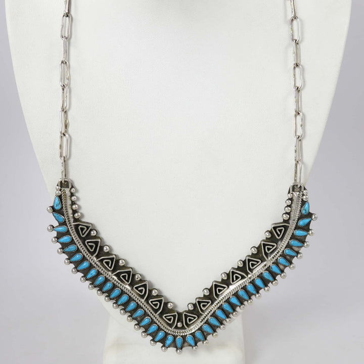Kingman Turquoise Necklace by Billy Betoney - Garland's