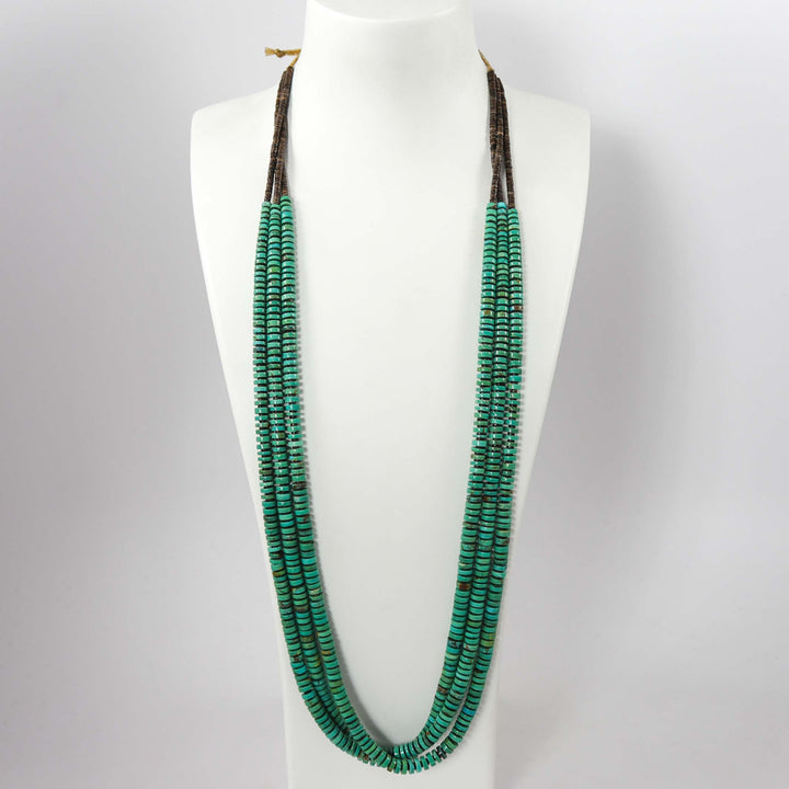 Kingman Turquoise Necklace by Raymond Tenorio - Garland's