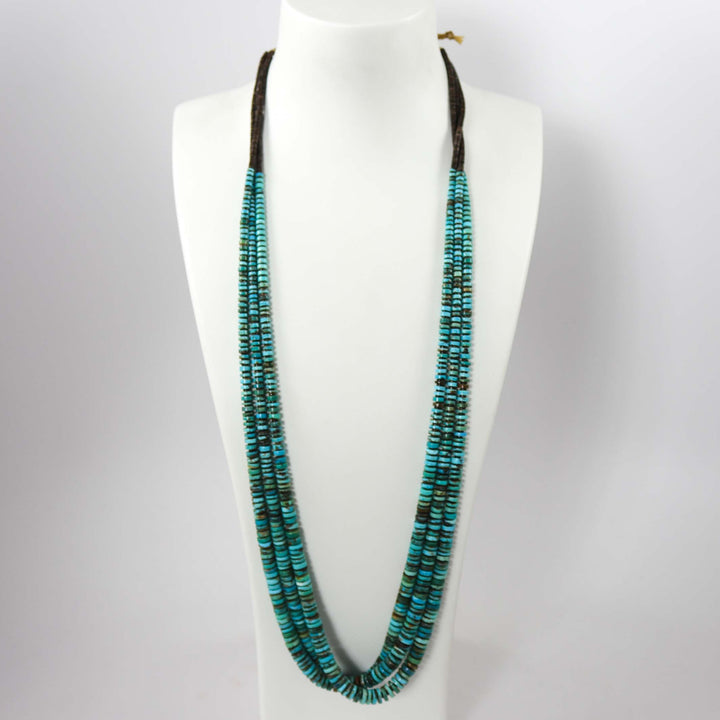 Kingman Turquoise Necklace by Raymond Tenorio - Garland's