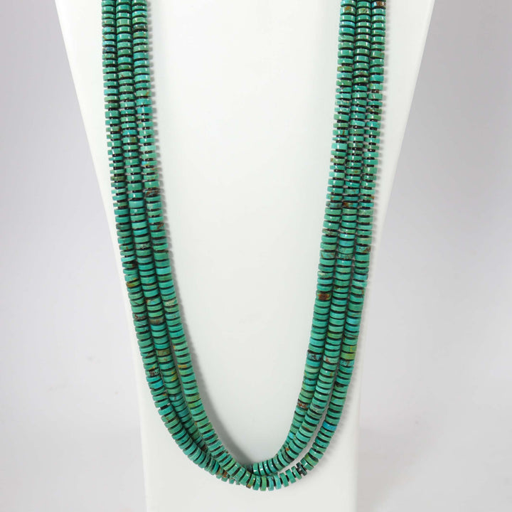 Kingman Turquoise Necklace by Raymond Tenorio - Garland's
