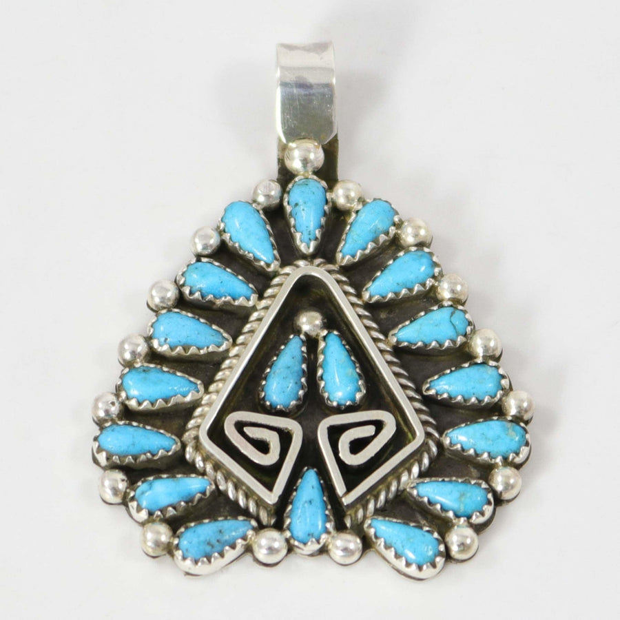 Kingman Turquoise Pendant by Billy Betoney - Garland's