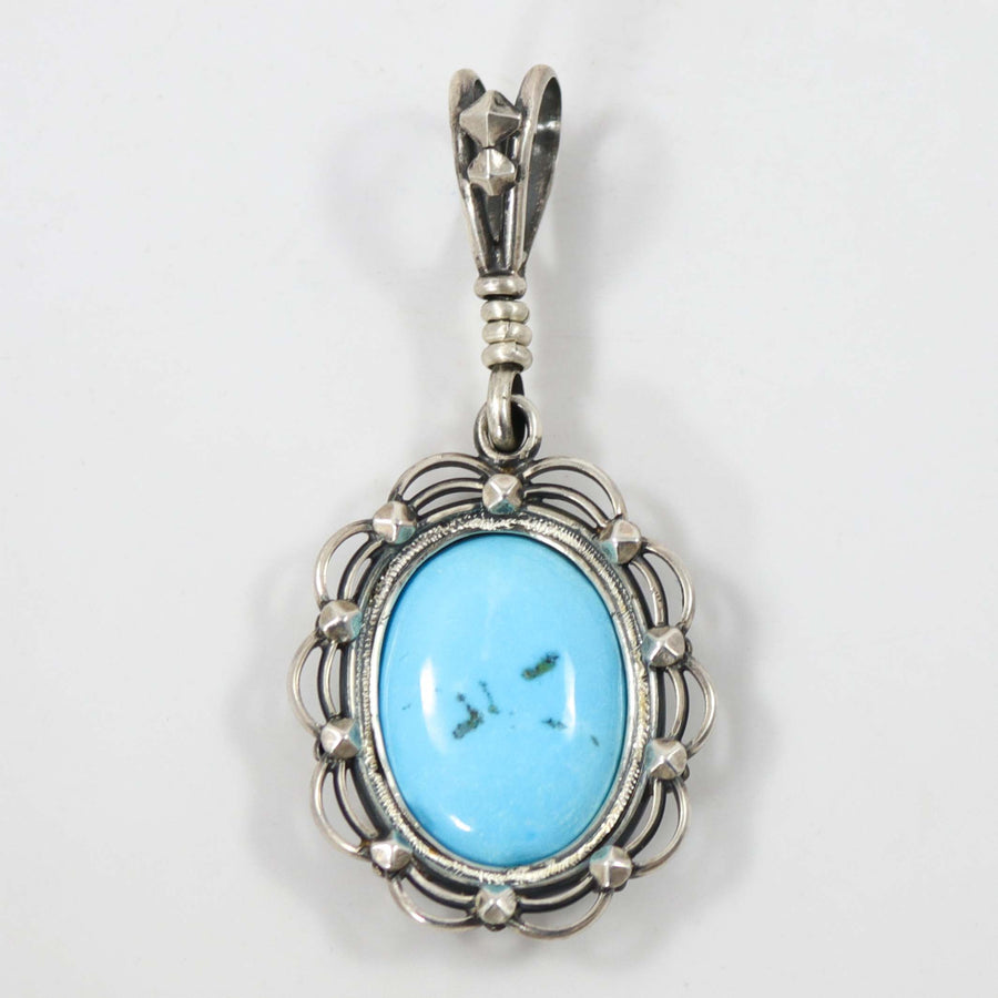 Kingman Turquoise Pendant by Mona Van Riper - Garland's