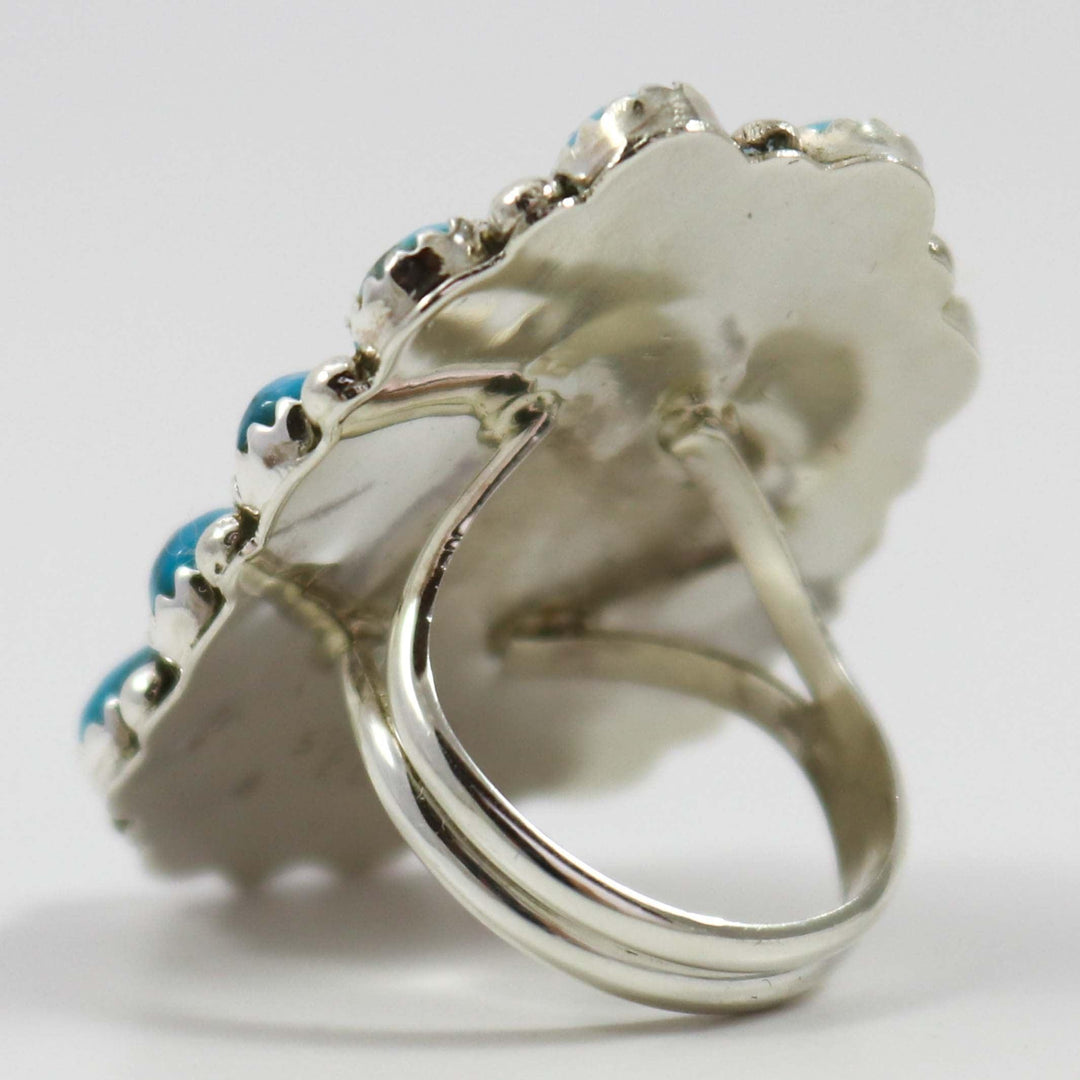 Kingman Turquoise Ring by Fannie Begay - Garland's