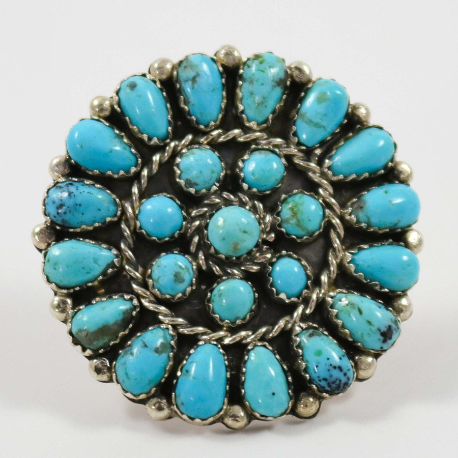 Kingman Turquoise Ring by Fannie Begay - Garland's