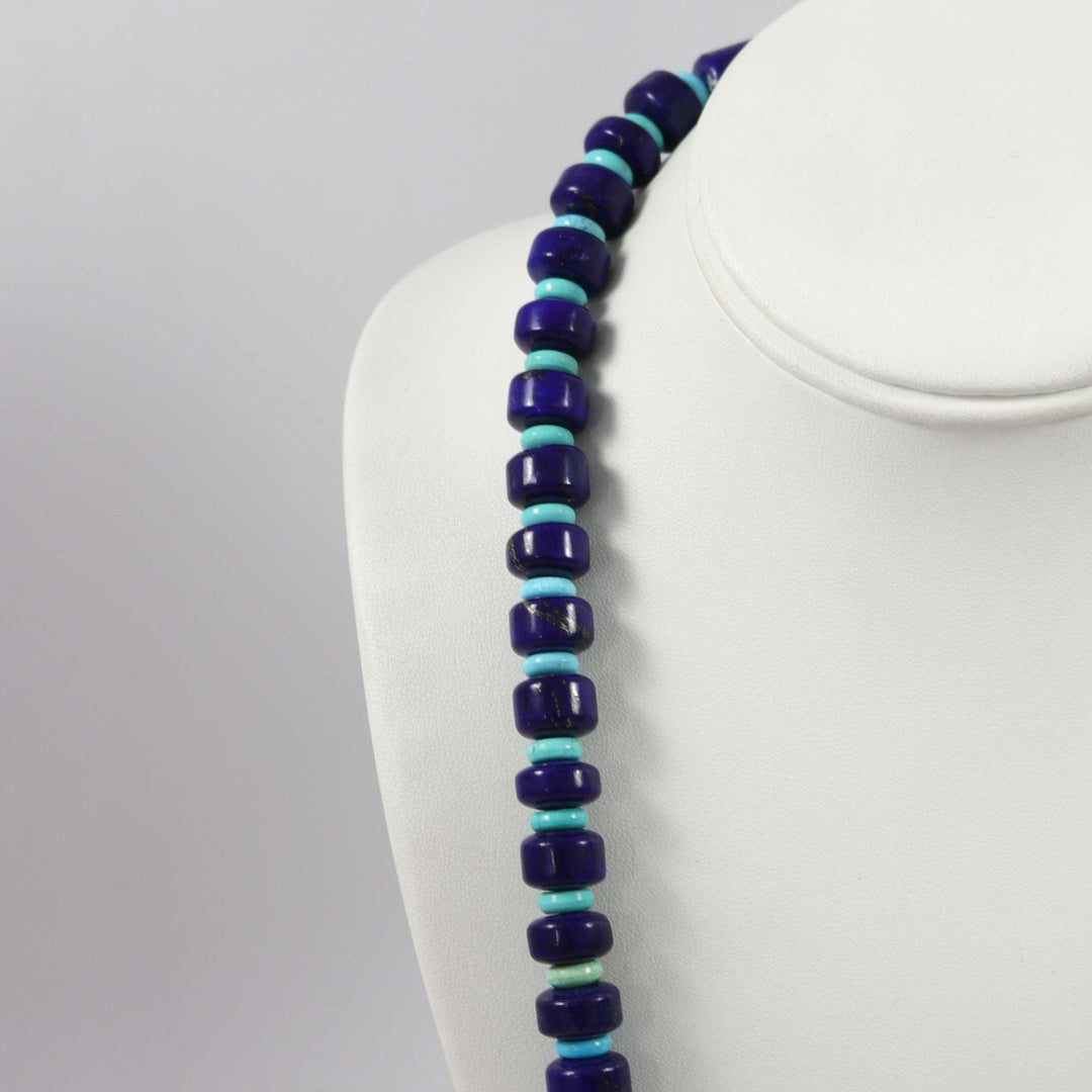 Lapis and Turquoise Necklace by Bruce Eckhardt - Garland's