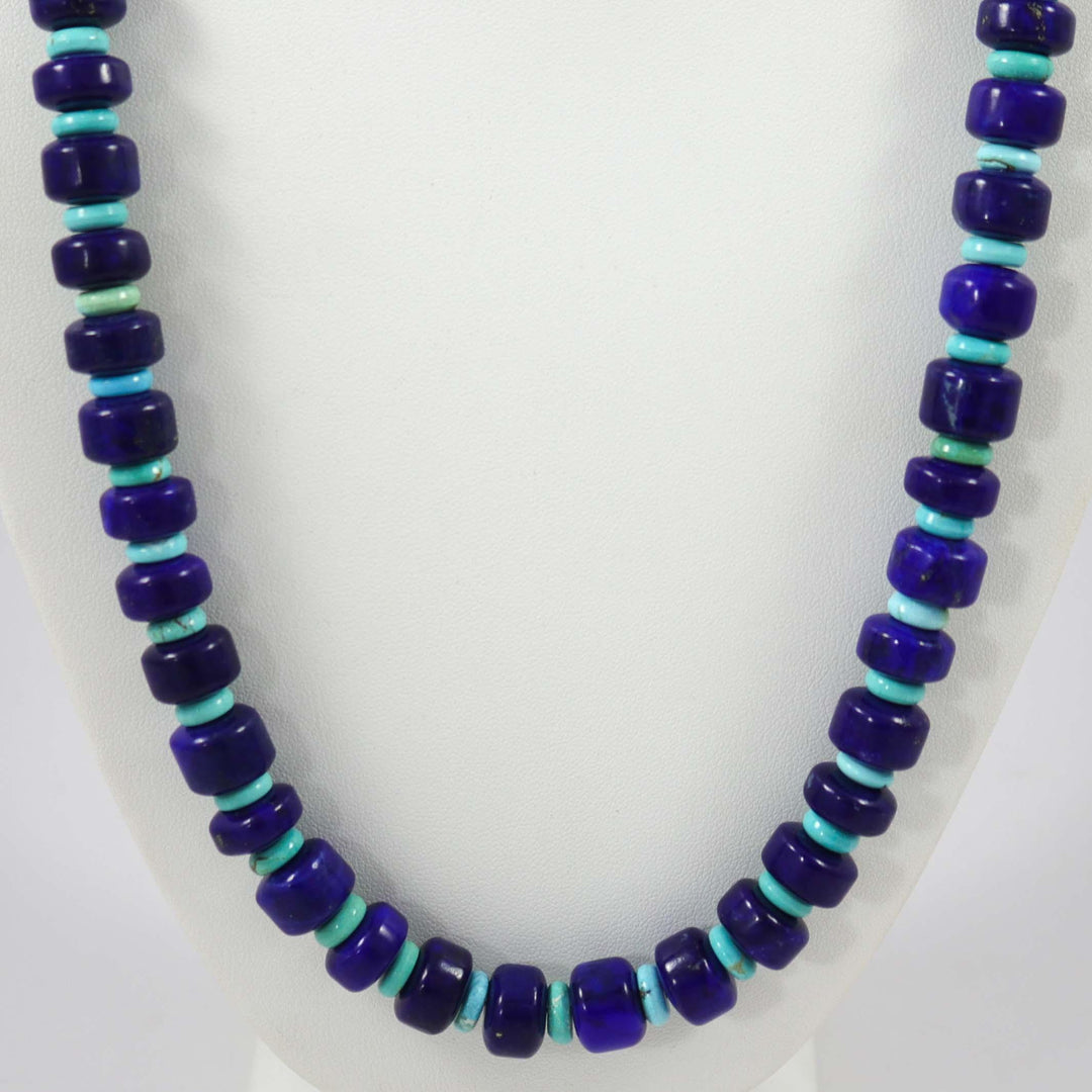 Lapis and Turquoise Necklace by Bruce Eckhardt - Garland's