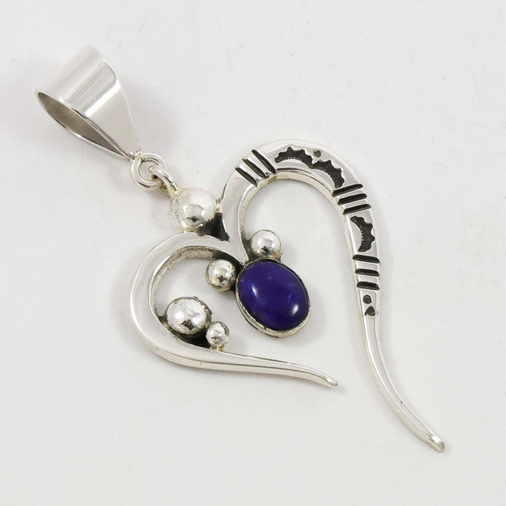 Lapis Heart Pendant by Norman Woody - Garland's