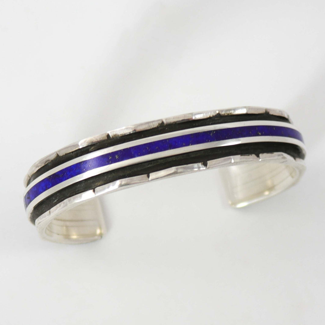 Lapis Inlay Cuff by Larry Loretto - Garland's
