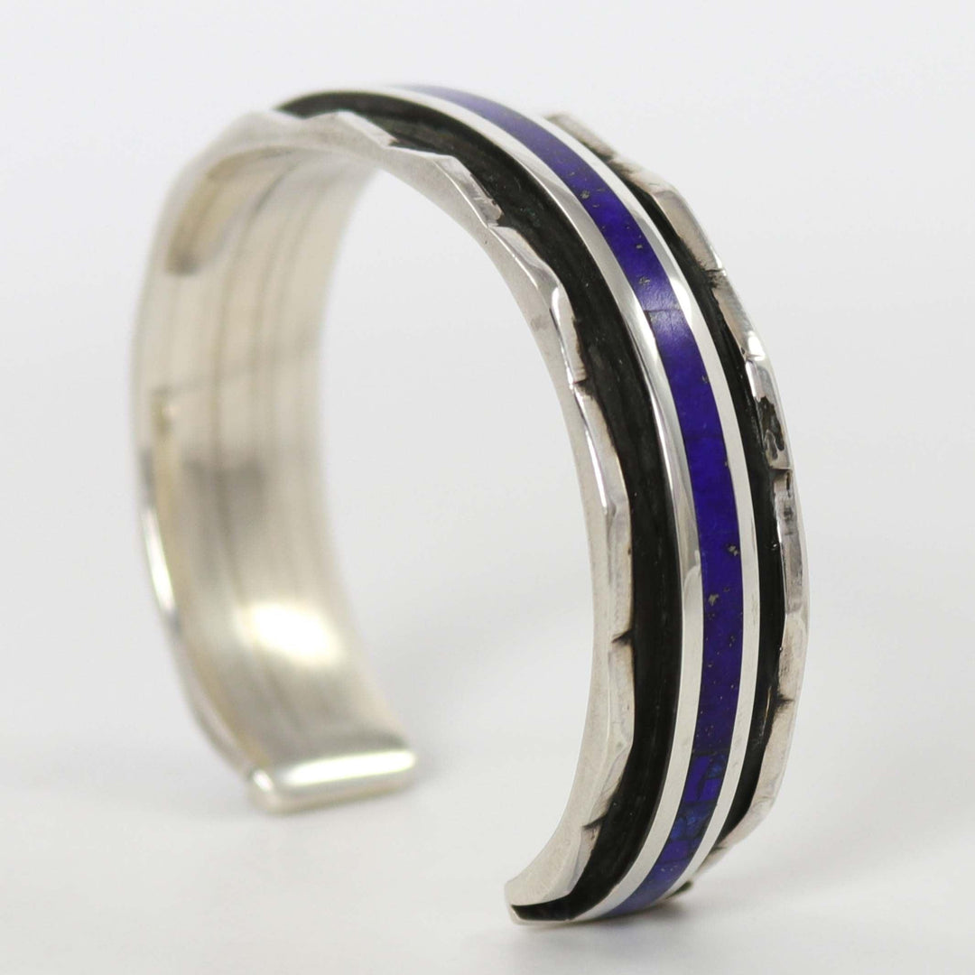 Lapis Inlay Cuff by Larry Loretto - Garland's