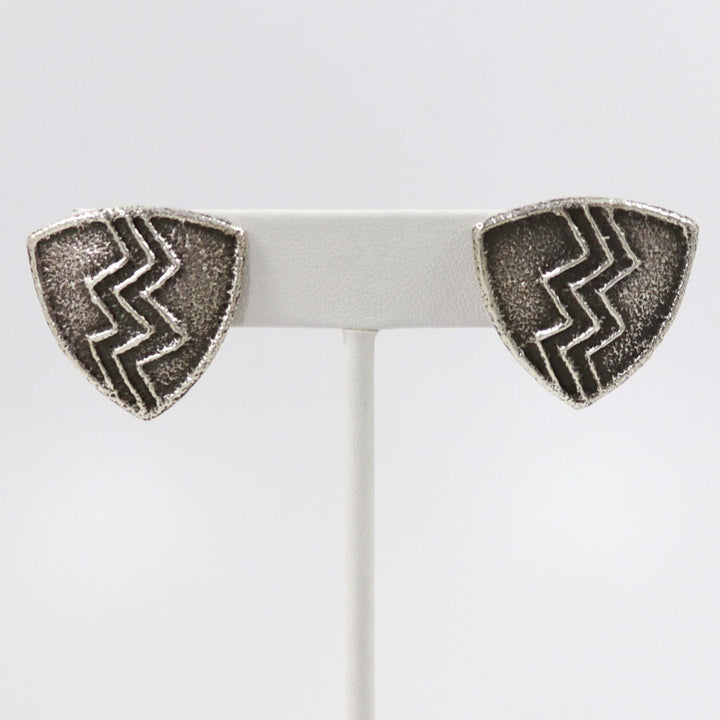 Lightning Earrings by Cordell Pajarito - Garland's