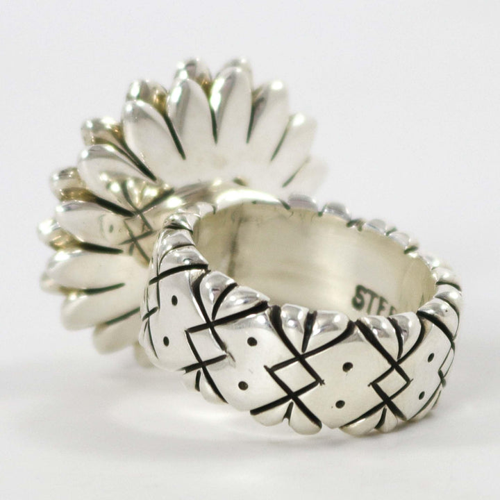 Lone Mountain Turquoise Ring by Christopher Ray Yazzie - Garland's