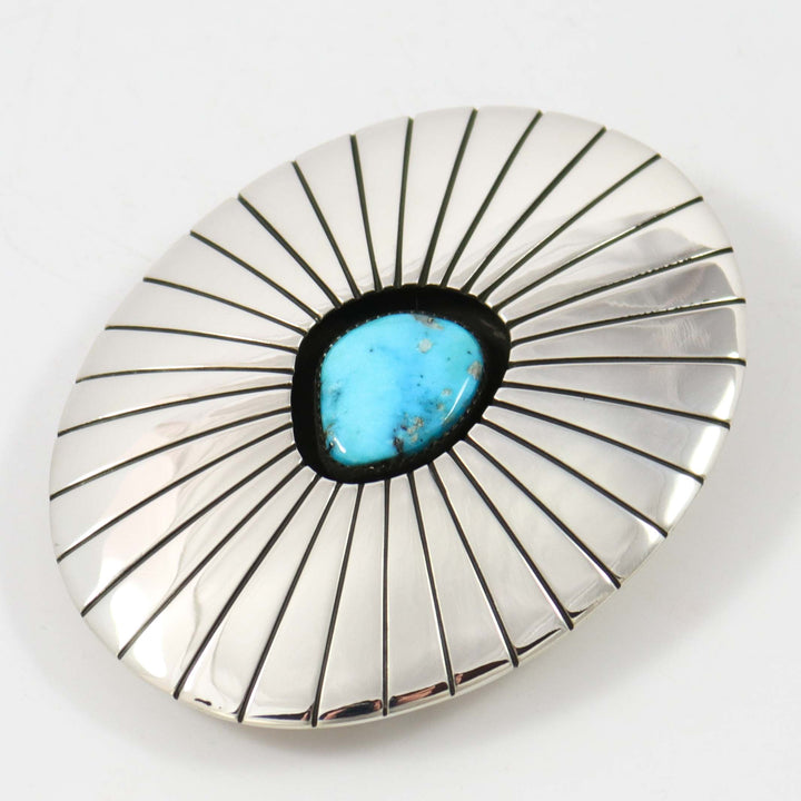 Morenci Turquoise Buckle by Danny Jackson - Garland's