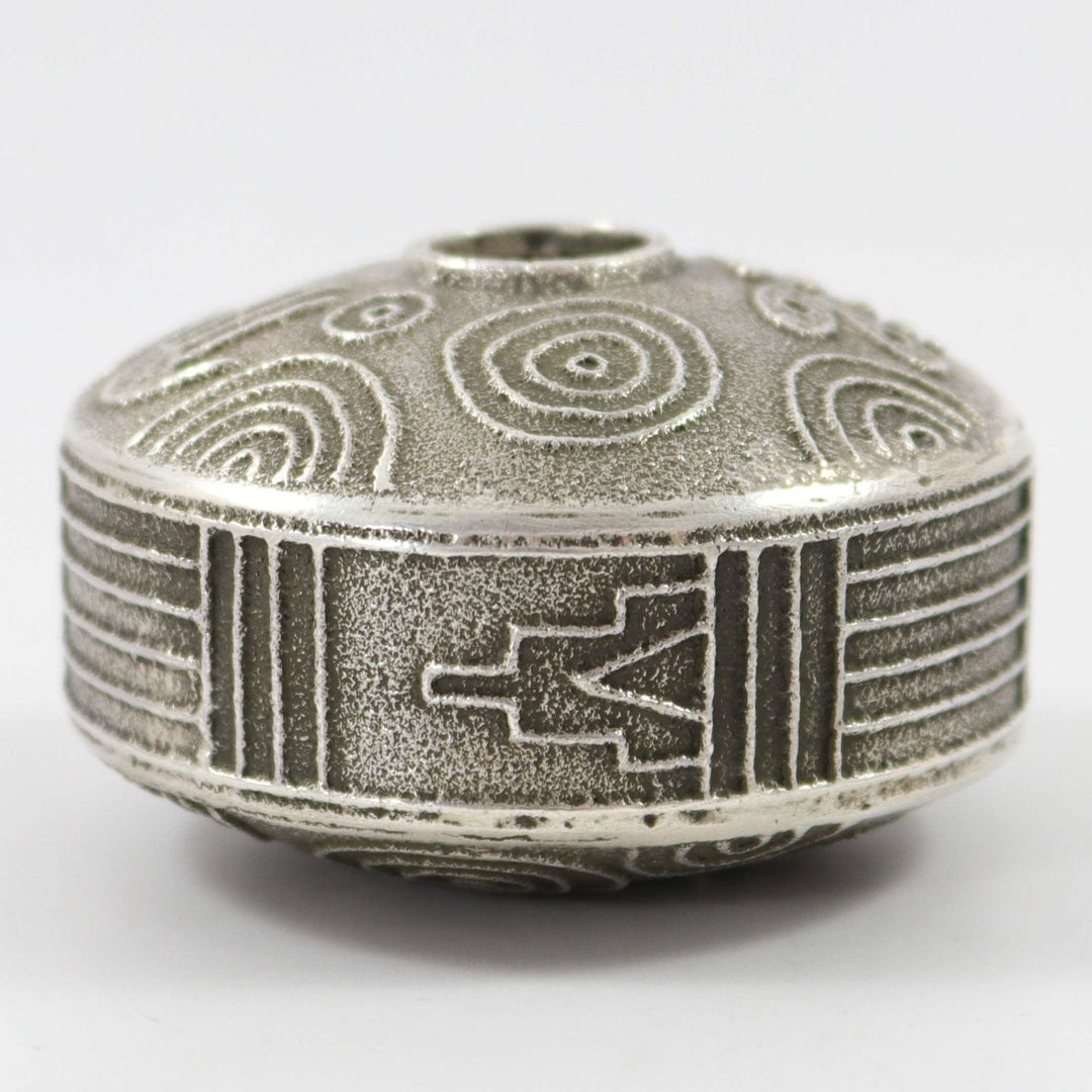 Morenci Turquoise Seed Jar by Joel Pajarito - Garland's