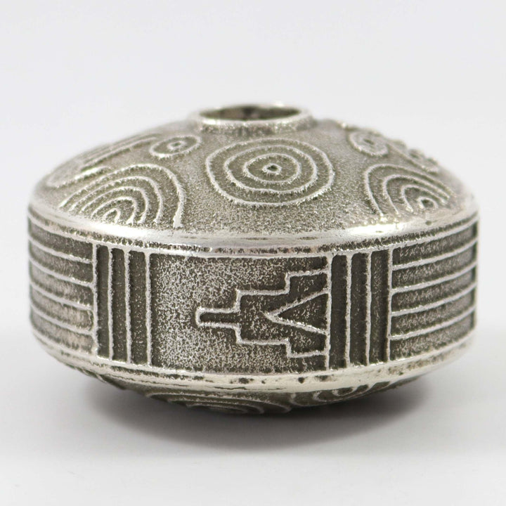 Morenci Turquoise Seed Jar by Joel Pajarito - Garland's