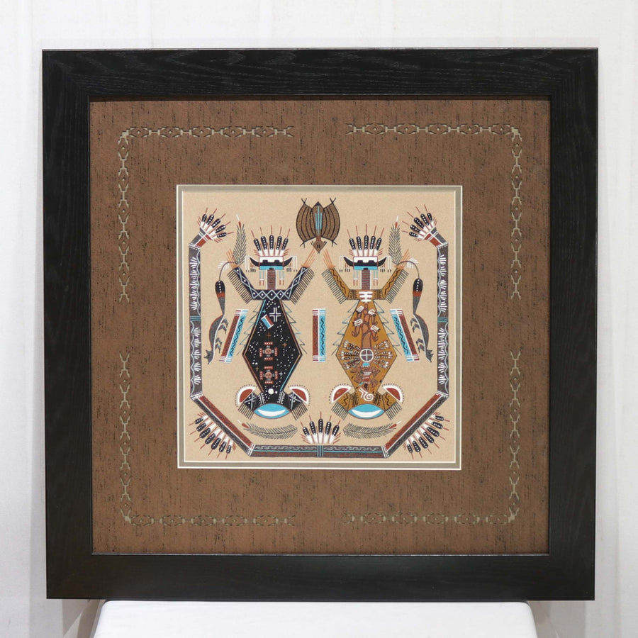 Mother Earth and Father Sky Sandpainting by Alberta Begay - Garland's