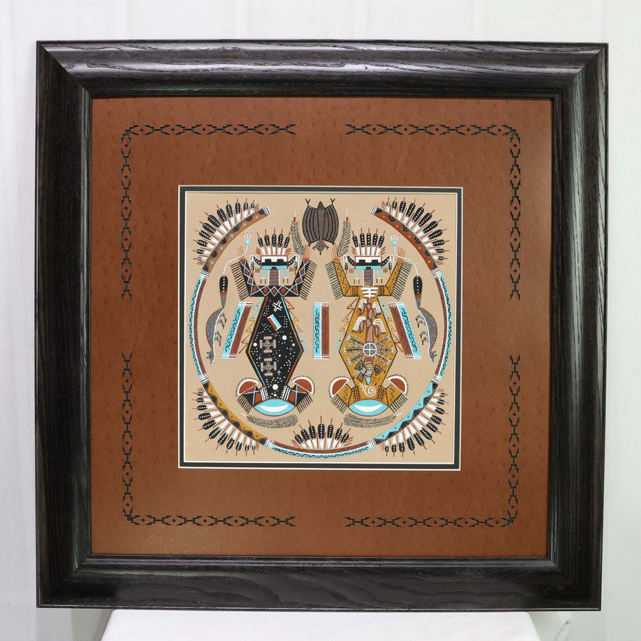 Mother Earth and Father Sky Sandpainting by Alberta Begay - Garland's