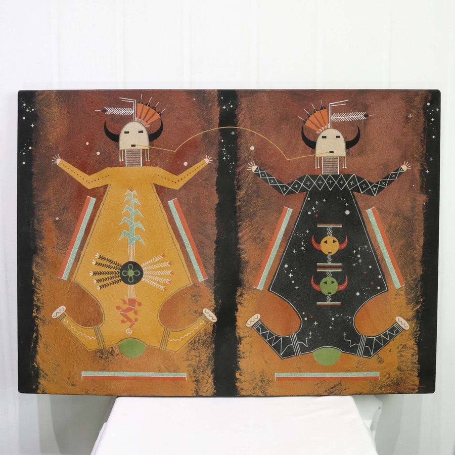 Mother Earth and Father Sky Sandpainting by Joe Ben Jr. - Garland's