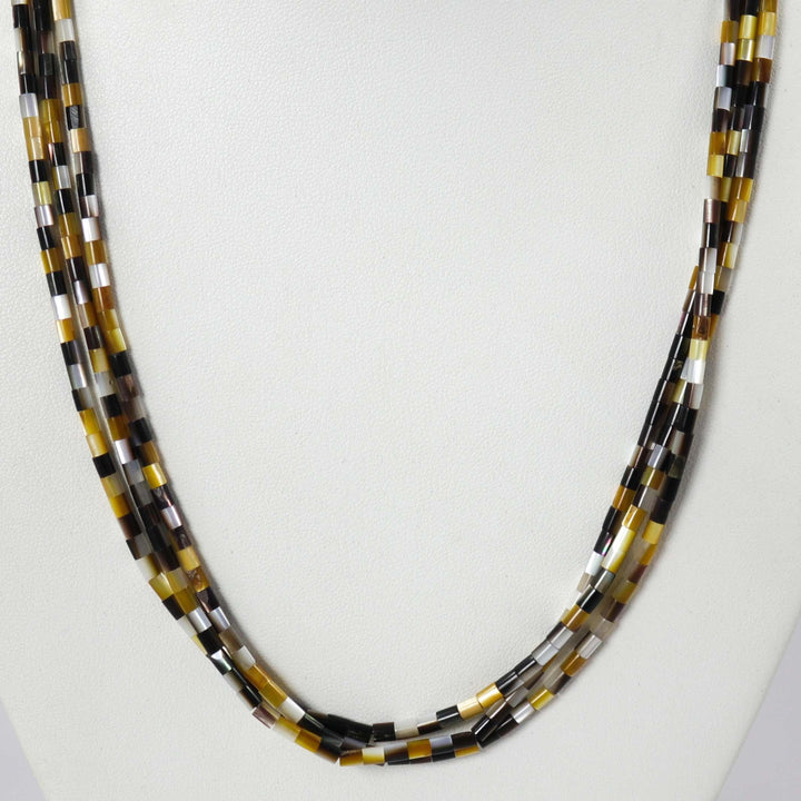 Mother of Pearl Bead Necklace by Nick and Me-Wee Rosetta - Garland's