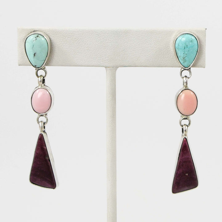 Multi-Stone Earrings by Clarissa and Vernon Hale - Garland's