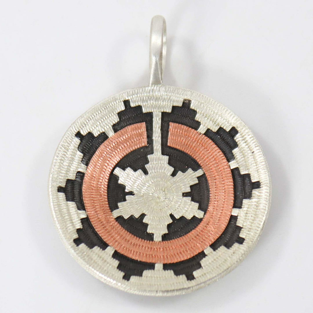 Navajo Basket Pendant by Roland Begay - Garland's