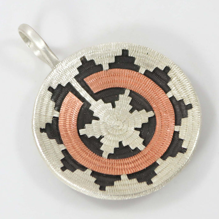 Navajo Basket Pendant by Roland Begay - Garland's