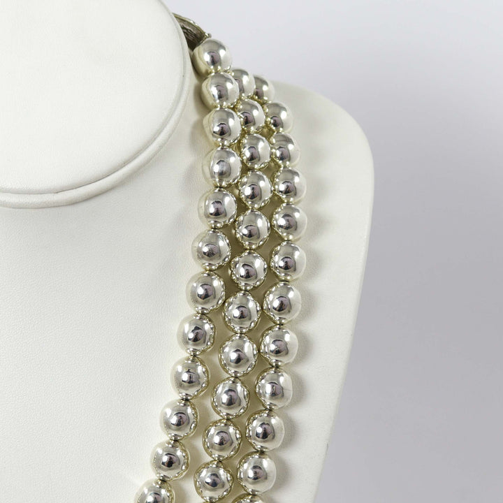 Navajo Pearl Waterfall Necklace by Debbie Silversmith - Garland's