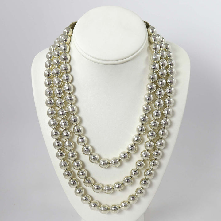 Navajo Pearl Waterfall Necklace by Debbie Silversmith - Garland's