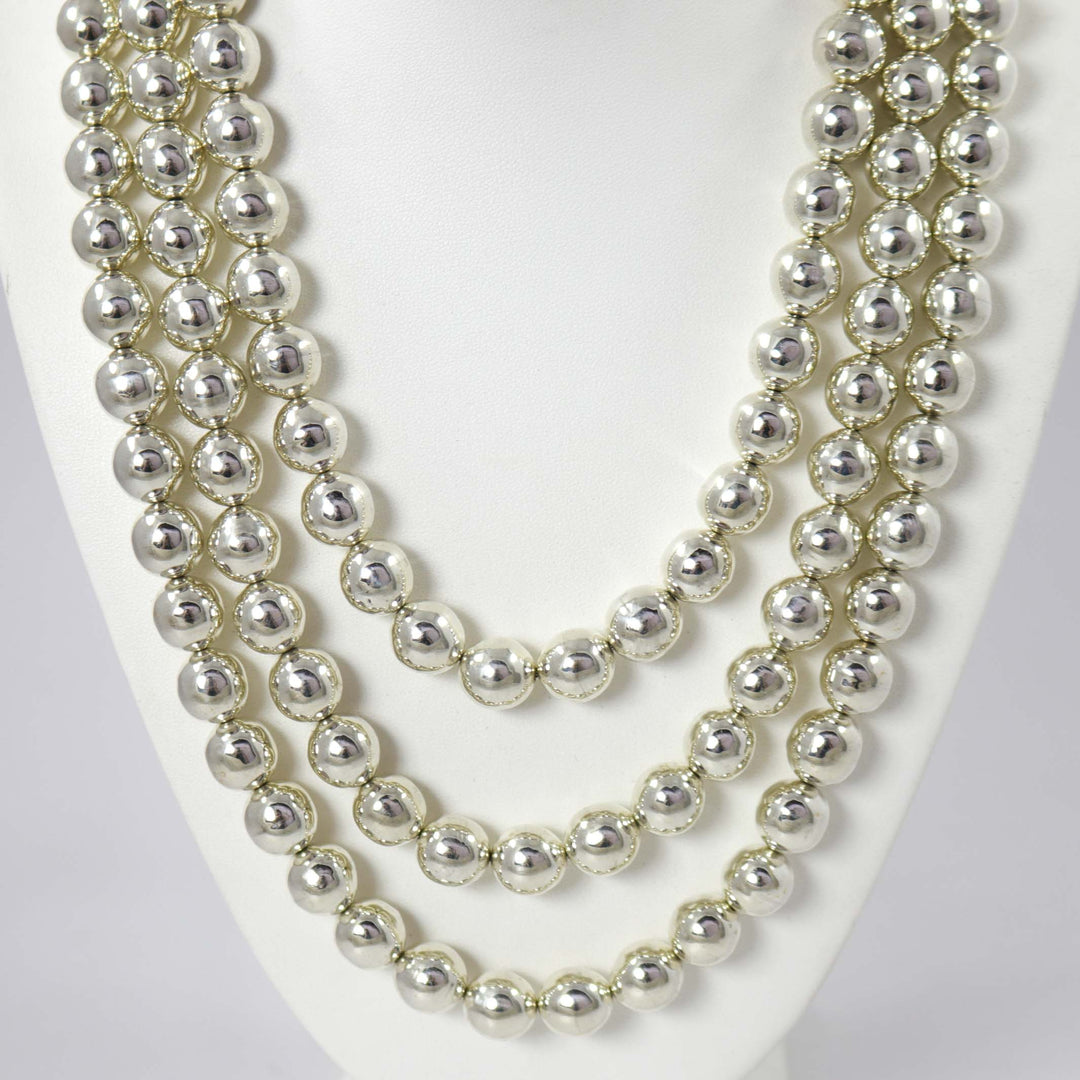 Navajo Pearl Waterfall Necklace by Debbie Silversmith - Garland's