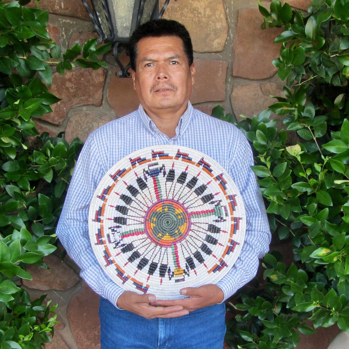 Navajo Sandpainting Basket by Jonathan Black - Garland's