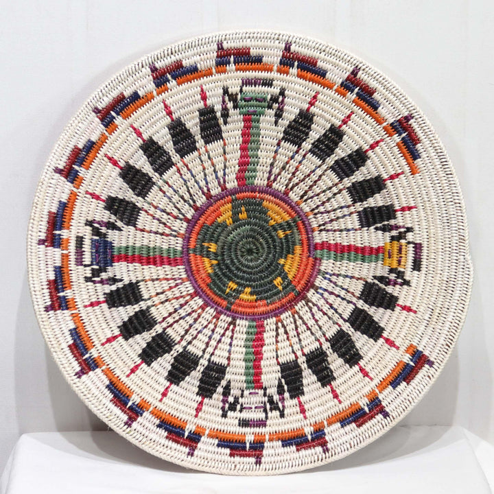 Navajo Sandpainting Basket by Jonathan Black - Garland's