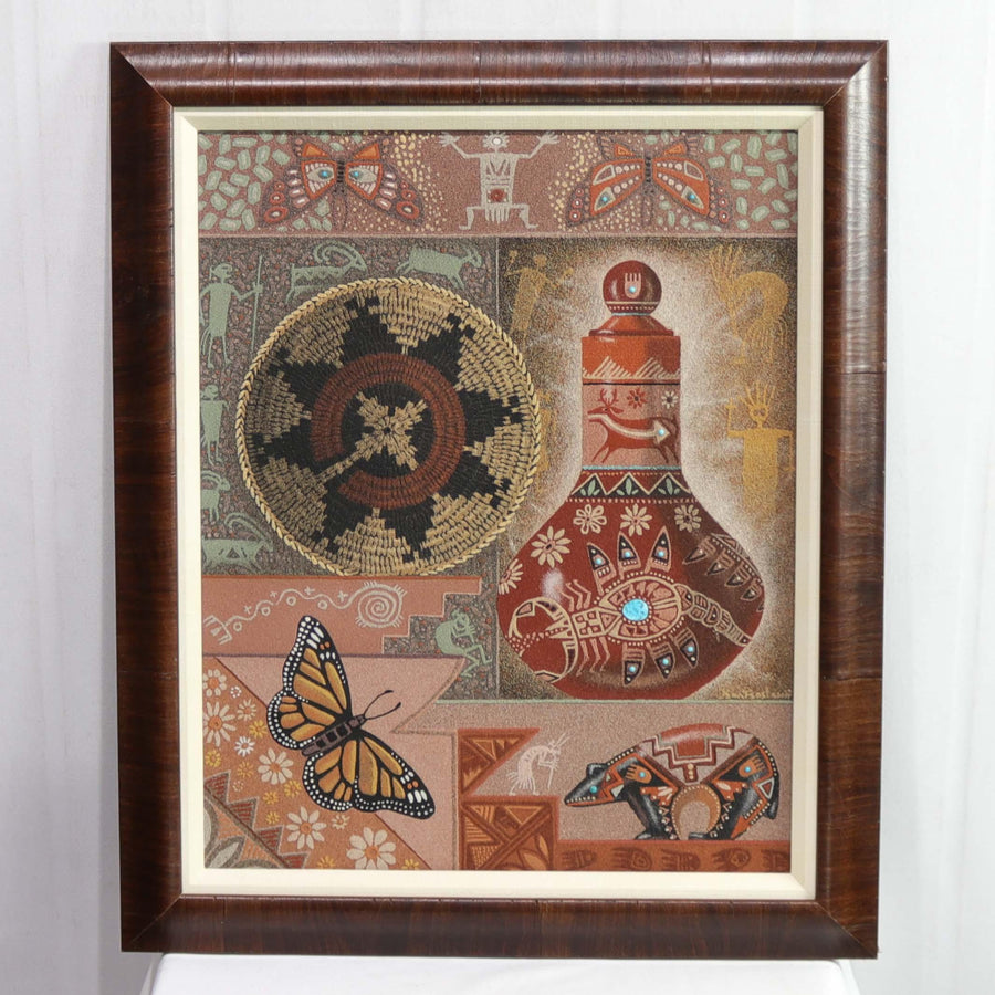 Navajo Still Life Sandpainting by Eugene Baatsoslanii Joe - Garland's