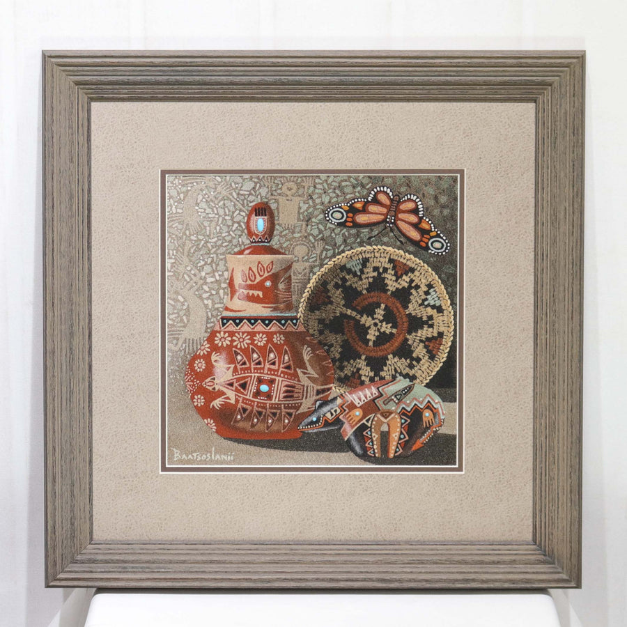 Navajo Still Life Sandpainting by Eugene Baatsoslanii Joe - Garland's