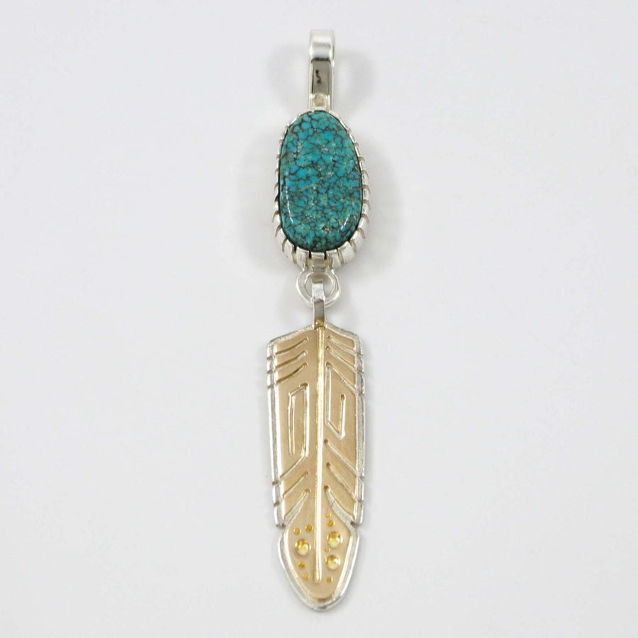 Number Eight Turquoise Pendant by Robert Taylor - Garland's