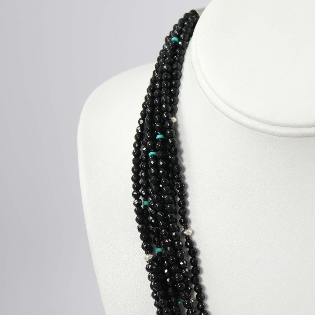 Onyx Bead Necklace by Colina Yazzie - Garland's