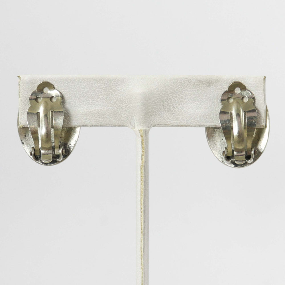 Onyx Clip Earrings by Peter Nelson - Garland's