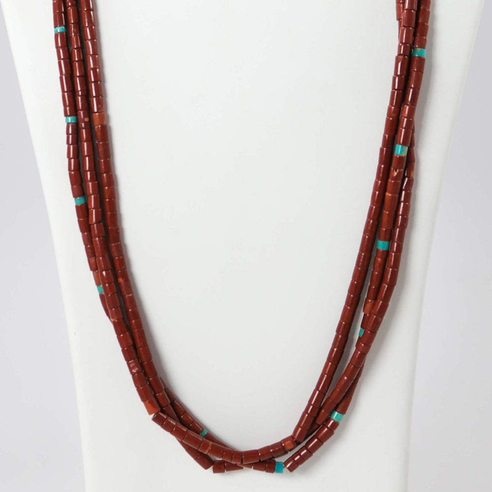 Pipestone and Turquoise Necklace by Vintage Collection - Garland's
