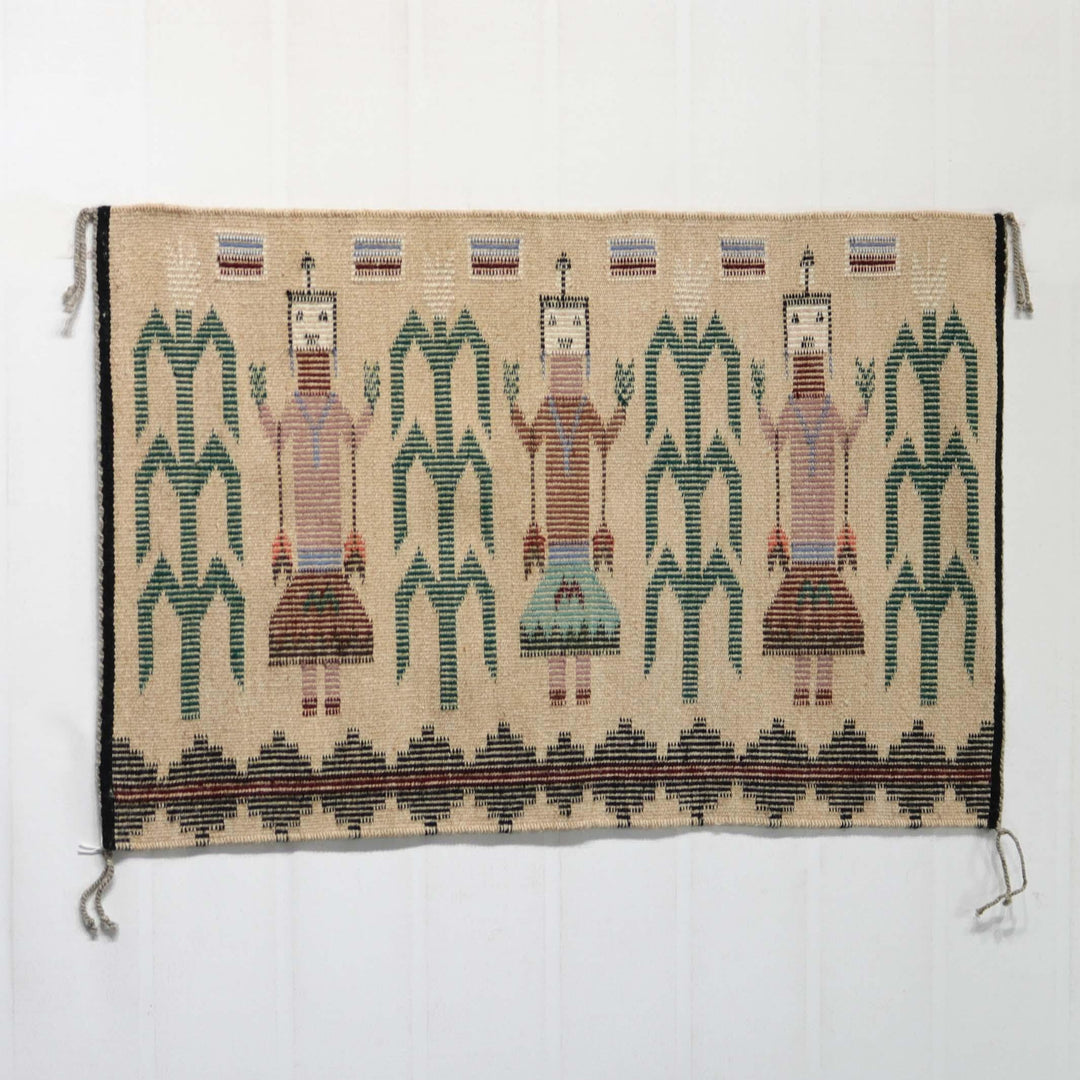 Raised Outline Yei and Cornstalks by Evelyn Yazzie - Garland's