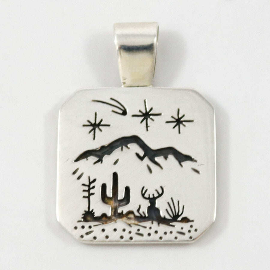 Reversible Desert Scene Pendant by Rick Manuel - Garland's