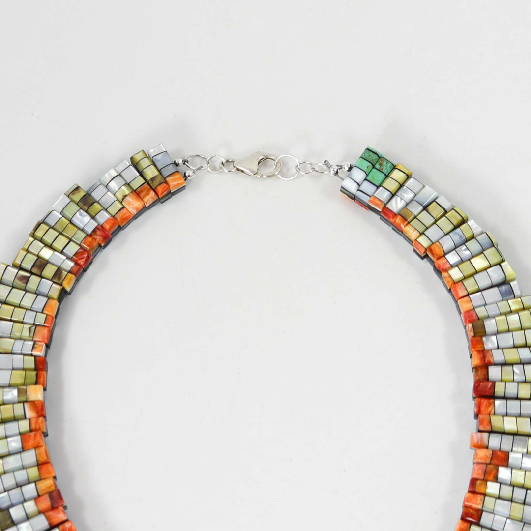 Reversible Shell Necklace by Janalee Reano Valencia - Garland's