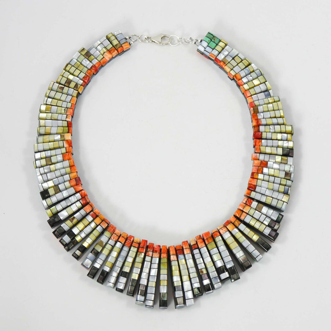 Reversible Shell Necklace by Janalee Reano Valencia - Garland's