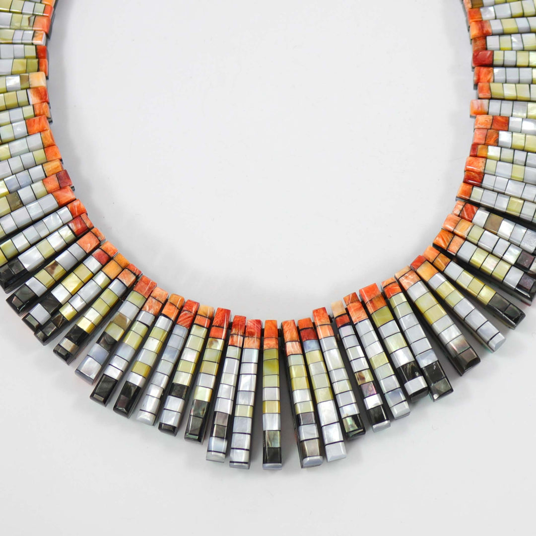 Reversible Shell Necklace by Janalee Reano Valencia - Garland's